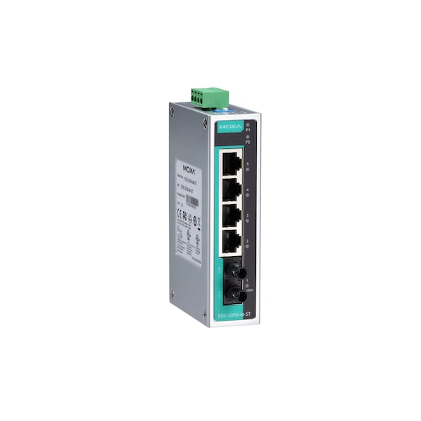Unmanaged Switch W/ 4 10/100Base T(X)Ports, Eds-205A-M-St-T